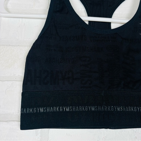 Gymshark VISION SPORTS BRA, Medium Support, Black w/logo, Size Small - Picture 2 of 10